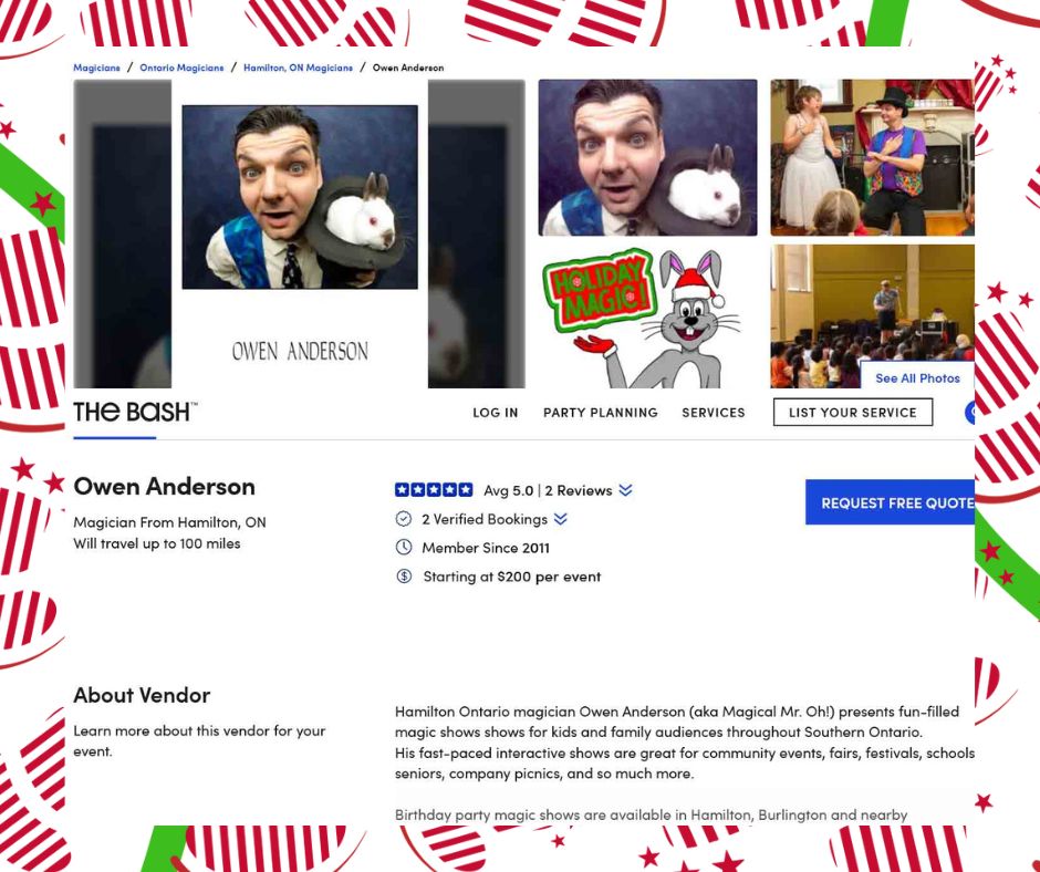 Screen grab of my inactive listing as referenced in text.