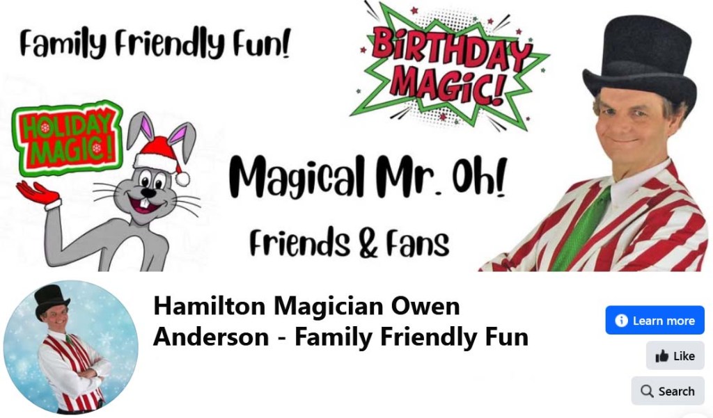 Screen grab of the cover image from Owen's Facebook page.