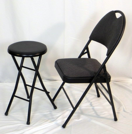 Examples of ideal folding stool & chair.